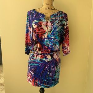 Thalia Sodi print mini dress